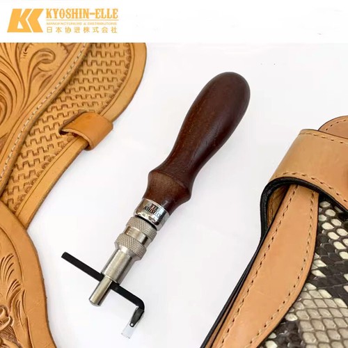 Japanese Elle Leather Craft Edge Stitching Groover Trencher Slotting Tools - Picture 2 of 4