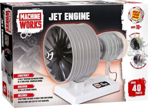 Machine Works MWHJ01 Jet Engine Toy-Replica Model Building Kit-Features Sounds a - Picture 1 of 3