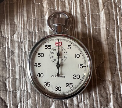 Clebar Watch Co. Cletimer Mechanical Wind Up Vintage Stopwatch with the Box