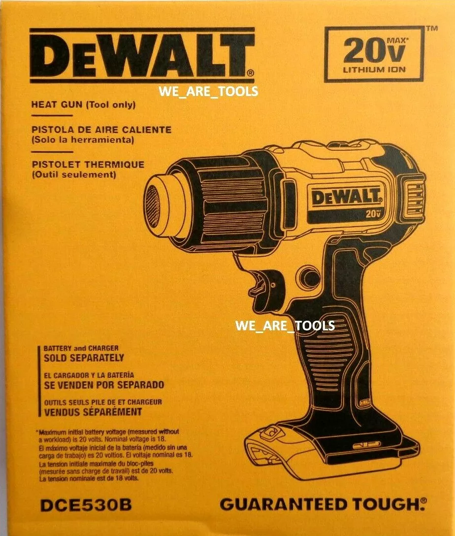 DCE530B Dewalt Cordless Battery Heat Gun 20V MAX 20 Volt