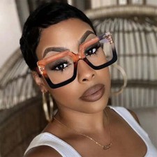 Luxury Vintage Cat Eye Designer Glasses with Blue Light Protection