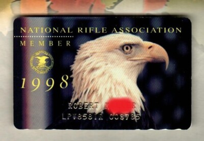 NATIONAL RIFLE ASSOCIATION ( NRA ) The Second Amendment ( 1998 ) Membership Card