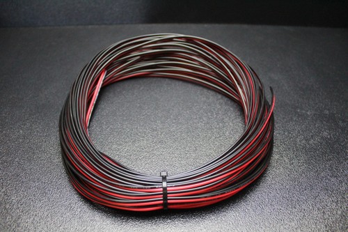 CABLE DE ALTAVOZ CALIBRE 20 ROJO NEGRO 50 FT CABLE AWG ALIMENTACIÓN TIERRA TRENZADO COBRE - Imagen 5 de 8