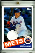 2020 Topps 1985 Topps Baseball Relics Pete Alonso # 85R-PA New York Mets