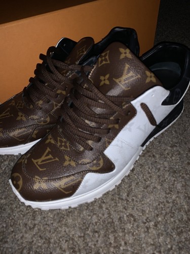 Pre-owned Authentic Louis Vuitton Uomo Scarpe da ginnastica in tela  monogram taglia 12 Marrone | eBay