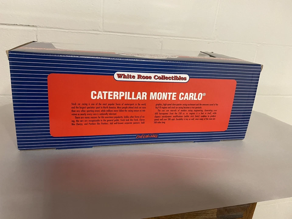 Ertl White Rose Nascar- David Green Caterpillar Monte Carlo Car/Bank-1/18-New - Image 4 of 4