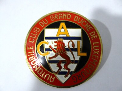 Emailleplatte Car Automotive Badge 75mm Automobile Club Duché de Luxembourg- 12