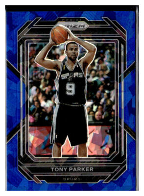 2022-23 Panini Prizm #299 Tony Parker Prizms Blue Ice San Antonio