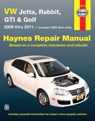 2006-2011 Volkswagen VW Jetta Rabbit GTI Golf Haynes Service Repair