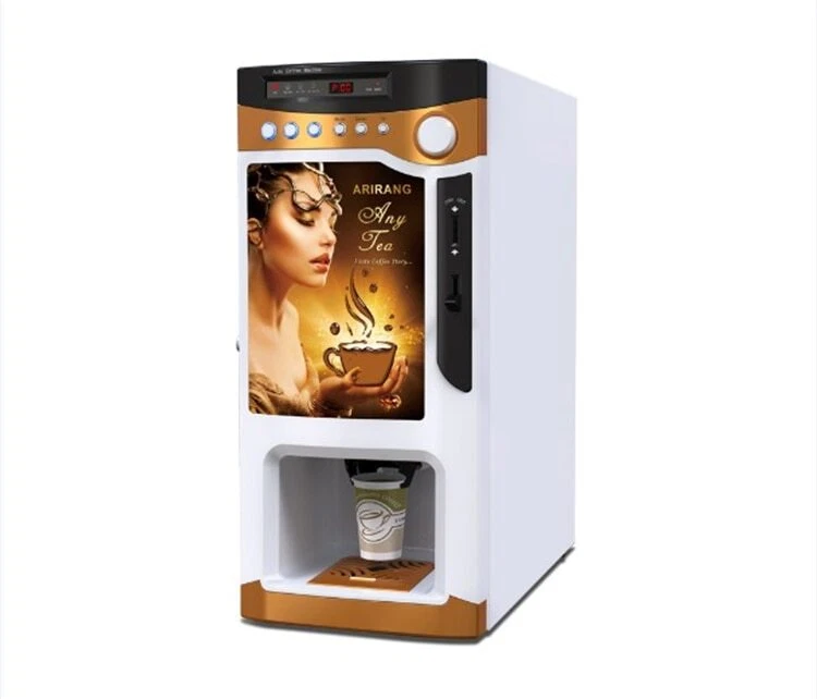 Commercial Hot Coffee Tea Coin Operated Commercial Automatic