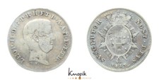 Italien-Toskana, Leopold II., 1/2 Paolo 1857 GN, Florenz, CNI 114, 1,22g., fss
