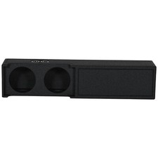 Dual 10" Ported Bedlined Subwoofer Sub Box Enclosure for 2019 Dodge Ram Crew Cab