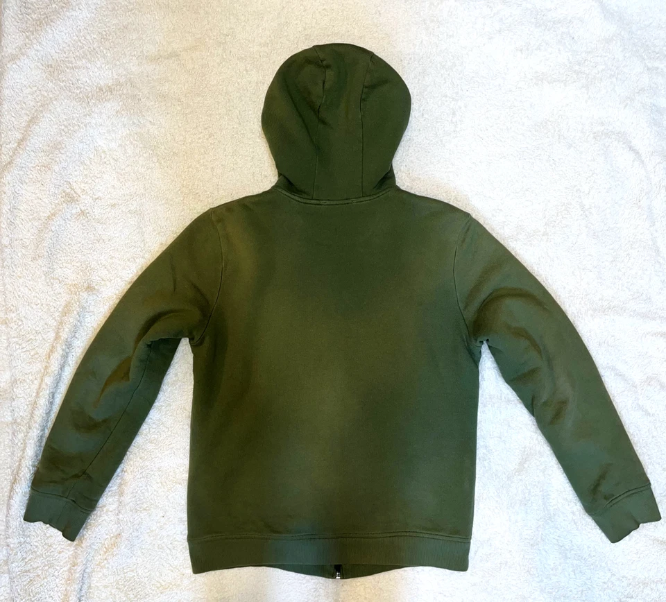 Vineyard Vines Boys Sherpa Fleece Lined w/Hoodie Zipper Olive Green Boys Large - Image 4 of 4