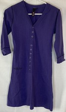 Nikita Womens Sweater Dress Size M Medium Purple Button Up Fall Winter