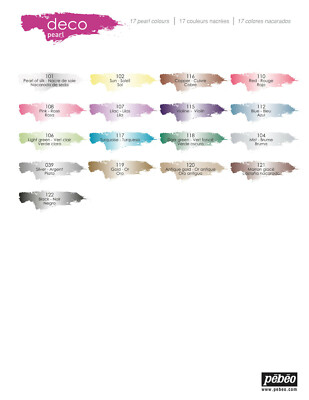 Pebeo Deco Pearl 45 ml Multi Surface Acrylfarben, Kaufen Sie 3 und erhalten Sie 1 gratis