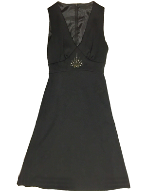 black v neck empire waist dress Ladivine by Cinderella Divine Black Empire Waist Prom Gown 2X main image 0