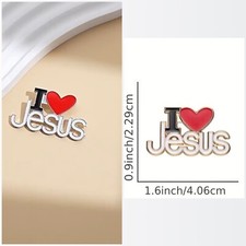I Love    Jesus Pin - Perfect for Backpacks, Hats , Jackets Show Your Faith   