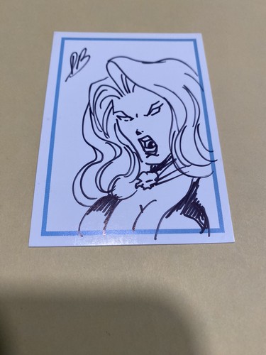 LADY DEATH NIGHT GALLERY Comic Images 1999 Original Art Sketch Card! 200 Copies! - Picture 1 of 2