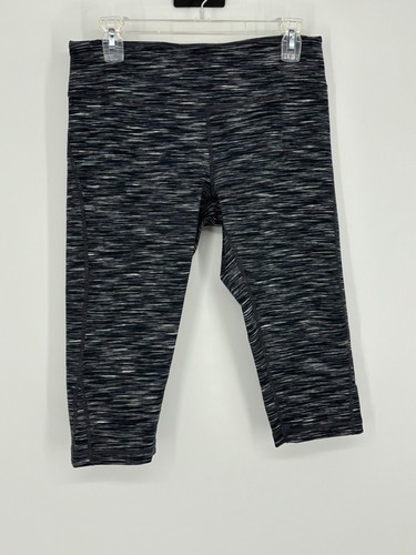 Zella Black White Athletic Capri Cropped Legging Pants Women's Size Medium - Picture 3 of 8