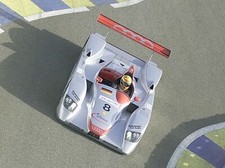 Cars 2000 audi r81 Desk Mat Stitched