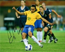 Brazil Marta da Silva Signed Autographed Signed 8x10 Photo COA #2