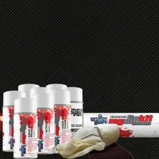 Hydrographics Film Hydro Dipping Water Transfer KIT CF-56-21 Silver/Clear