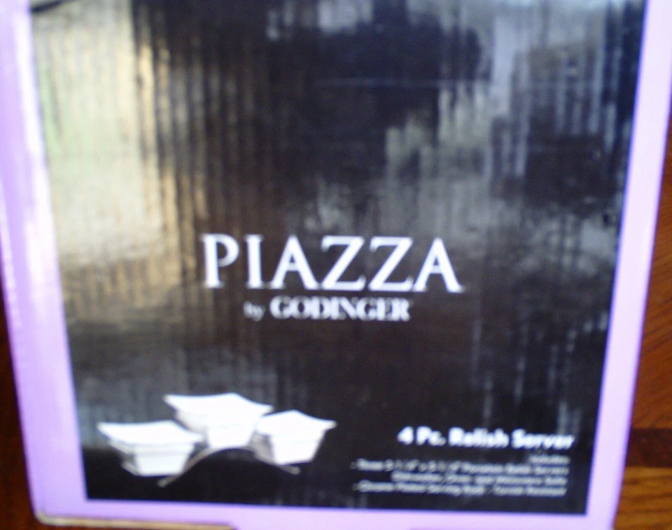 Piazza 4 Pc. Relish Server, Brand New in Original Package - Image 2 of 2