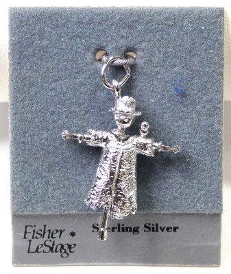 Fisher LeStage Silber Vogelscheuche Charm Sterlingsilber