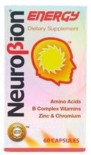 Neurobion Energy w/ Amino Acids, B Vitamins and Zinc, 60 Capsules, Exp. 02/ 2027