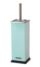 Image of Toilet Brush Holder Square Stainless Steel Multicolored Toilet Cleaning Brush