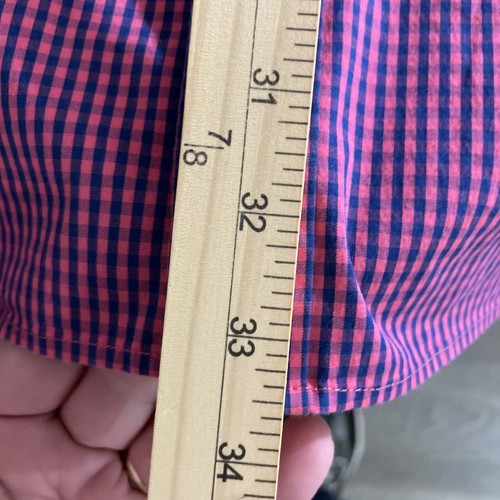 Cutter & Buck Easy Care Shirt Mens 3XB Big 3X Pink Check Long SLV Button Down - Picture 12 of 14