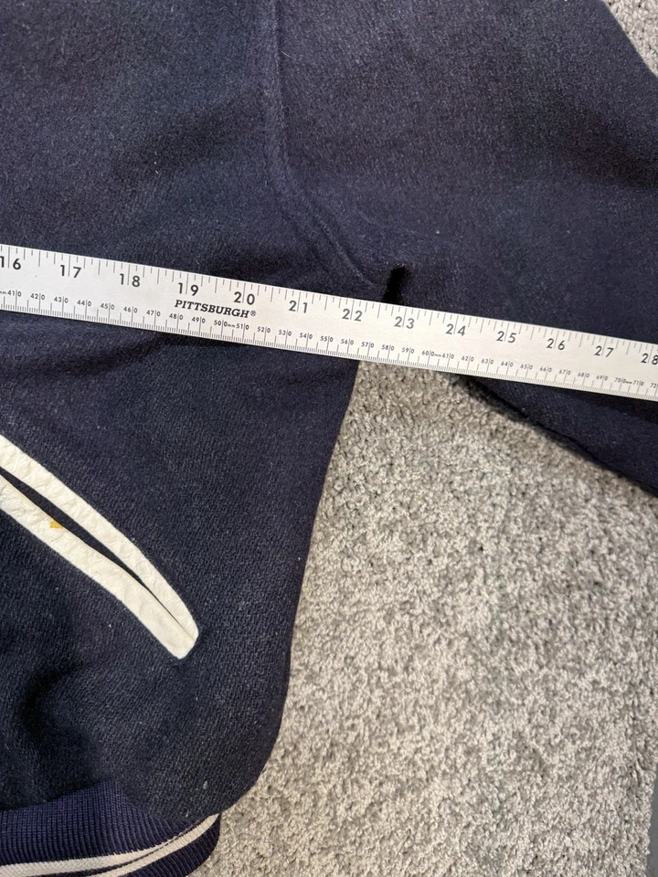 Chaqueta universitaria Holloway Original para hombre talla mediana azul marino abotonada Foto 4 de 4