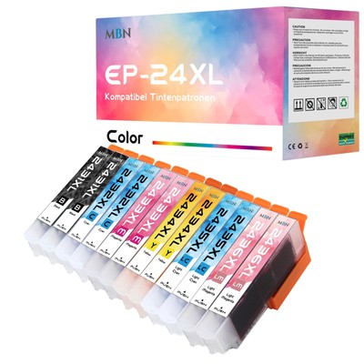 Druckerpatrone kompatibel Epson 24 XL Expression Photo XP-55 / 750 / 760 / 850