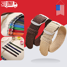 Perlon Woven Nylon Watch Band Strap Universal Replacement 18mm 20mm 22mm