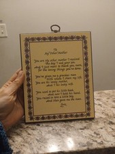 "TO MY OTHER MOTHER" Mother In Law Plaque Mother's Day Gift