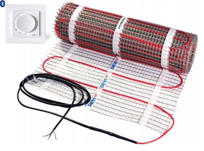 DEVI DEVImat Comfort DTIR 150 Fußbodenheizung SET mit Devireg BASIC ROOM DISPLAY