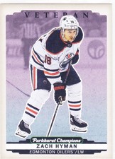 2022/23 PARKHURST CHAMPIONS..ZACH HYMAN..COLOR VARIANT..CARD # 112..OILERS