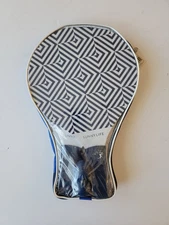 Sunnylife 2 hardwood beach paddles and 2 rubber balls New Pack Blue White