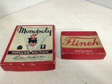 Vintage 1950'S Monopoly Popular Edition Parker Bros./ FLINCH 1938/