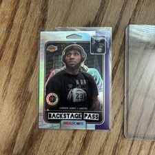 Lebron James 2019-20 Panini NBA Hoops - Backstage Pass #7 Holo Prizm Goat Lakers