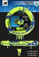 Sunflex Tauchset Funky Crossed Gelb 3 Teilig Tauchring Tauchball Und Tauchstab