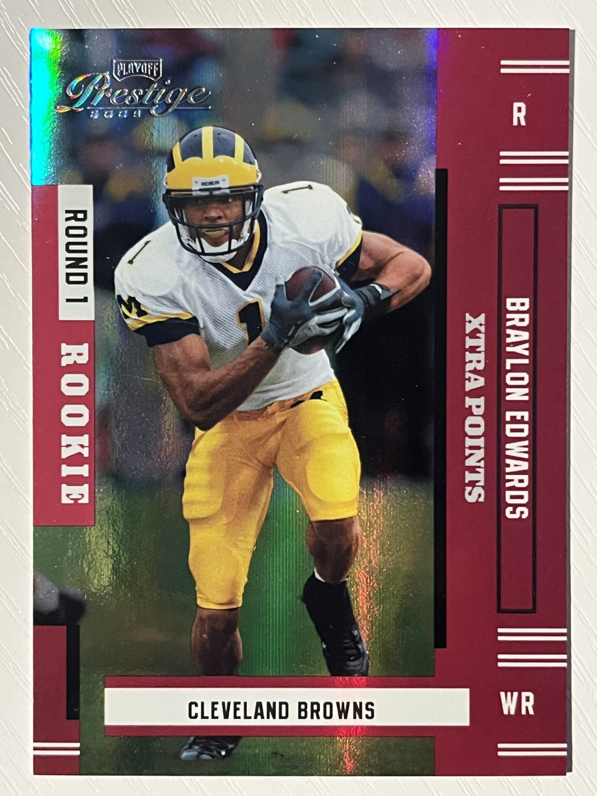 Braylon Edwards Playoff Prestige #189 Xtra Points Red