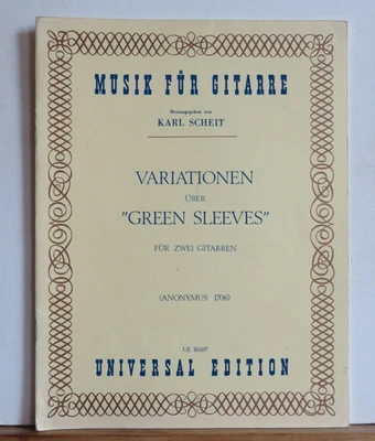 Karl Scheit (Hrsg.): Variationen über "Green Sleeves" für zwei Gitarren- UE16679 - Bild 1 von 4