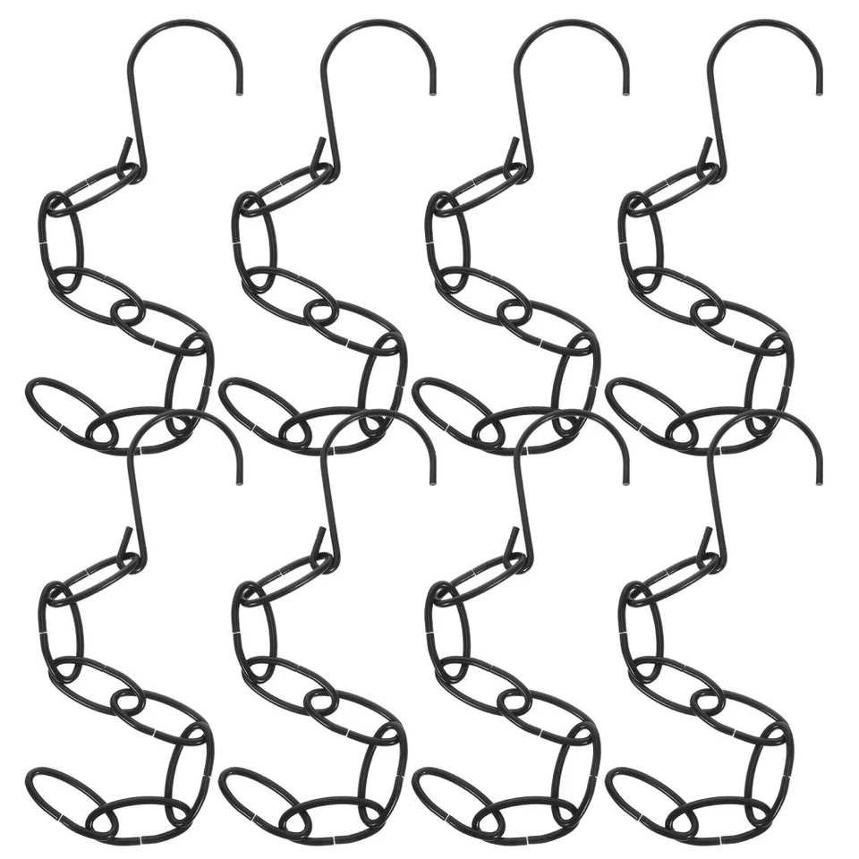8 Pcs Espositore Per Abbigliamento Gruccia Pantaloni Appendiabiti in Metallo - Immagine 4 di 4
