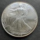 1999 USA American Eagle Bullion $1 Liberty Dollar 1oz Troy 999 Fine Silver Coin