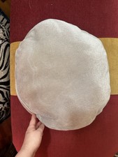 Cute Gray Decorative Round Accent Pillow for Home Approx 15  