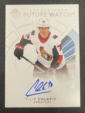 2017-18 SP AUTHENTIC FILIP CHLAPIK #171 FW ROOKIE AUTO #ed 784/999