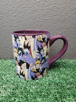Disney Evil Villains Coffee Mug, 14oz Purple Official Disney Merchandise