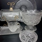 Lot of SIX (6)~Anchor Hocking Vintage Wexford Collection Lg Platter-Trays-Bowls