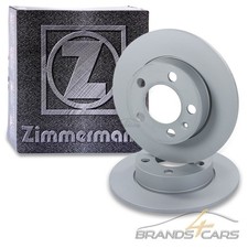 ZIMMERMANN 2x BREMSSCHEIBE VOLL Ø230 HINTEN FÜR VW POLO 6R 9N